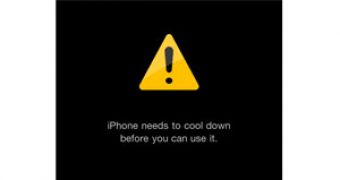iOS temperature warning