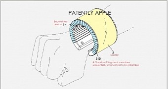 Samsung patent showing smartphone/bracelet combo