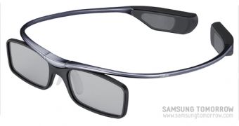 The new active shutter 3D glasses from Samsung