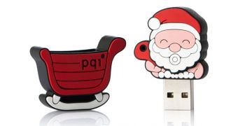 PQI Santa Claus flash drive