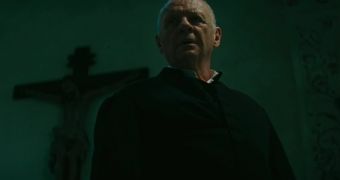 Anthony Hopkins as Father Lucas in upcoming “The Rite,” 2011