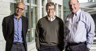Satya Nadella and Bill Gates are both part of Microsoft's new leadership team