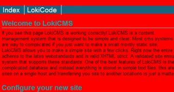 LokiCMS Website Example