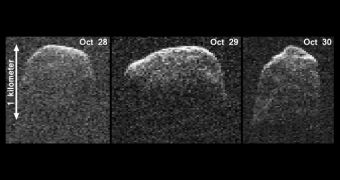 Asteroid 2007 PA8 as seen by NASA's 70m Deep Space Network antenna