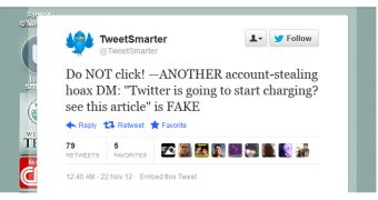 Twitter warns of DM scam