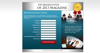 Top 100 executives scam website