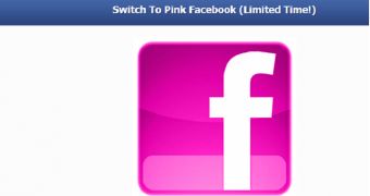 Pink Facebook scam site
