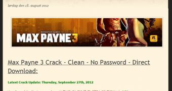 Scammers advertise fake Max Payne 3 game