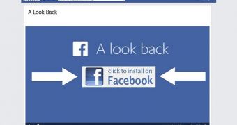 Look Back Facebook scam