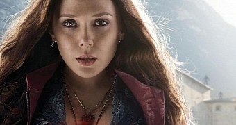Elizabeth Olsen as Scarlet Witch in "Avengers: Age of Ultron"