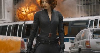 Scarlett Johansson is Black Widow in Marvel's “The Avengers”