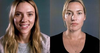 Scarlett Johansson and Kate Winslet do make-up free photoshoot for Vanity Fair