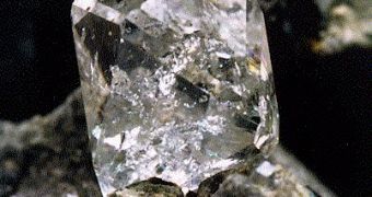 Quartz is a naturally occuring piezoelectric material