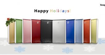 Seagate offers rainbow colors for its FreeAgent Go for the holiday season