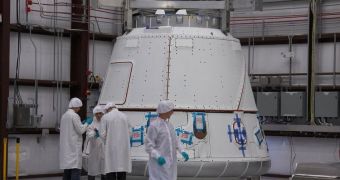 This is the second SpaceX Dragon space capsule