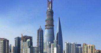 The Shanghai Tower is nearing completion