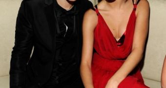 Justin Bieber and Selena Gomez on their first public outing as a couple, at the VF party after the Oscars 2011