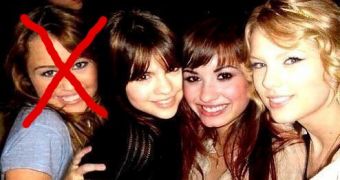 Selena Gomez, Demi Lovato and Taylor Swift are planning revenge on Miley Cyrus for hitting on Justin Bieber