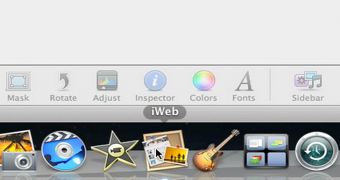 iWeb icon in OS X dock