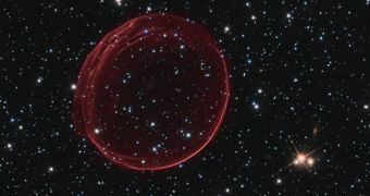 Hubble manages to capture an impressive new image of the supernova remnant SNR 0509