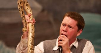 Andrew Hamblin is the pastor of the Tabernacle Church of God part of a century old Pentecostal tradition that praises preaching with serpents