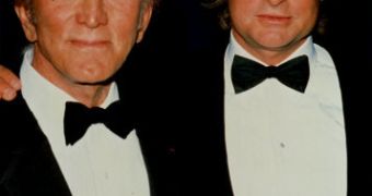 Kirk Douglas and Michael Douglas