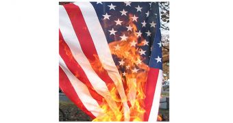 Shamoon developers user burning US flag picture for garbage data