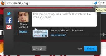 The new Firefox Share Alpha