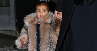Kim Kardashian put her daughter North West in a $3,500 (€3,150) fur coat