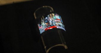 Sharp's Flexible OLED at CES 2013