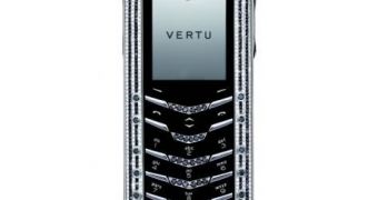 Vertu Signature Black & White Diamonds phone