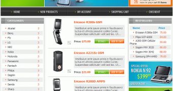 Example of an osCommerce Template