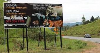 Billboards as a part of WWF-Malaysia’s strategy of fighting wildlife crimes