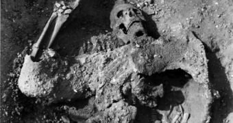 These are the remains of the Persian soldier found in the tunnels of Dura