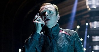 Simon Pegg is Scotty in the rebooted “Star Trek” franchise