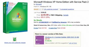 Windows XP is still available via some online retailers