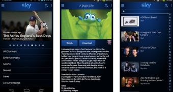 Sky Go for Android (screenshots)