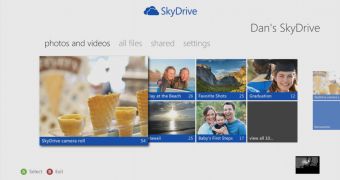 SkyDrive on Xbox 360 screenshot