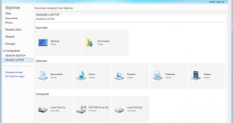 Remote access to your entire computer via the SkyDrive app