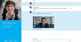 The new Skype version is now being delivered to users through the store