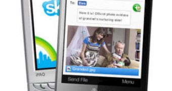 Skype mobile updated to version 3.0 Beta, includes SMS and file transfer features