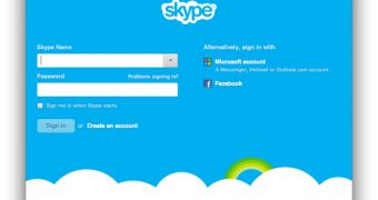 Skype OS X welcome screen