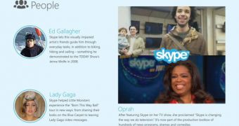 Microsoft claims that celebrities are also using Skype