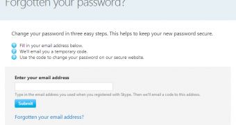 The password reset option was temporarily disabled until Skype patched the flaw