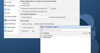 Skype for Linux interface