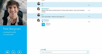 The new Skype version is being delivered through store