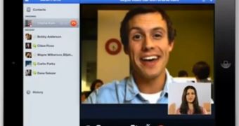 Skype for iPad - screenshot from leaked demonstration video