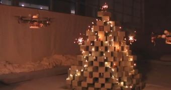 Small Robot Builds Its Own Christmas Tree Out of Jealousy