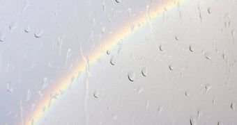 Smaller droplets fly faster than they should during heavy rain