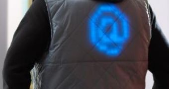 Electronic clothes made by Philips can display messages and logos